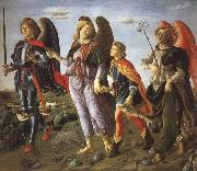 Francesco Botticini Tobias and the Tree Archangels oil painting reproduction